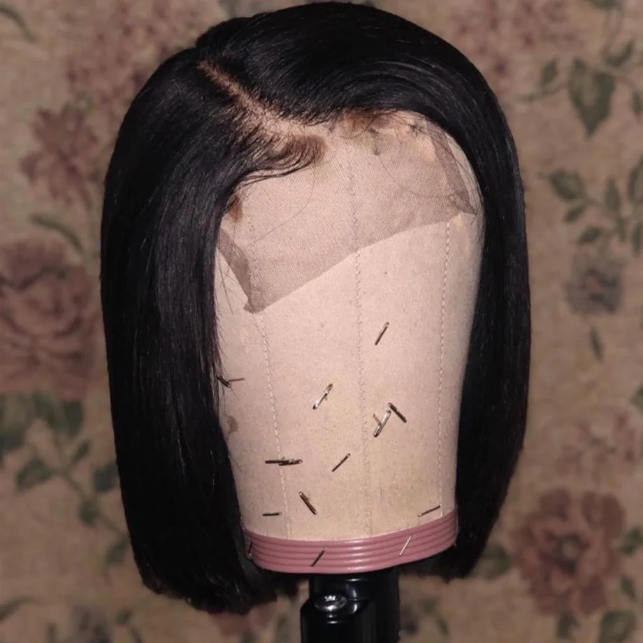 Парики из натуральных волос на кружеве для черных женщин бразильский афро