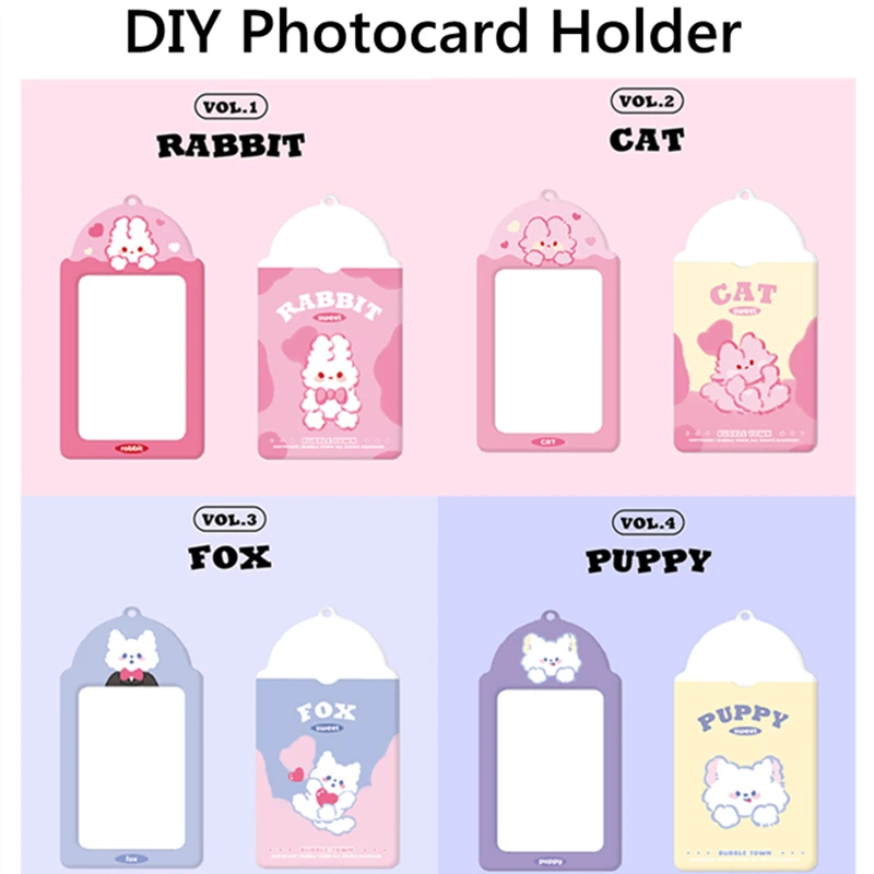 

3PCS Kpop Photocard Holder DIY Idol Photo Sleeve Cover Custom Kpop Bag Pendant Gift for Kpop Lovers