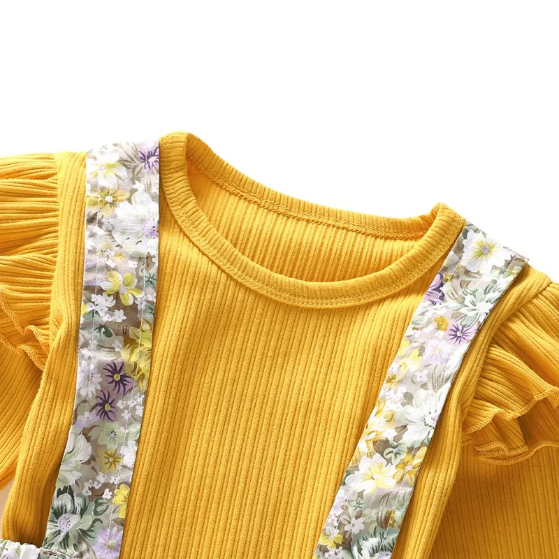 

Long Sleeve O-Neck baby girl clothes Spring Autumn Romper + Print Dress Toddler baby girl clothing set kiz bebek giyim