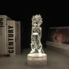 Аниме-фигурка гохана, 3D светодиодсветодиодный визуальная иллюзия, изменяющаяся белая основа, ночник, домашний декор, лампа, подарок на день рождения, настольная лампа