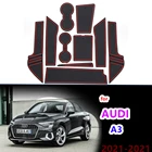 Противоскользящий коврик, коврики для телефонных ворот, резиновые прокладки для чашек, коврик для AUDI A3 8Y MK4 2021 2022, нескользящий коврик для межкомнатной двери автомобилячашки