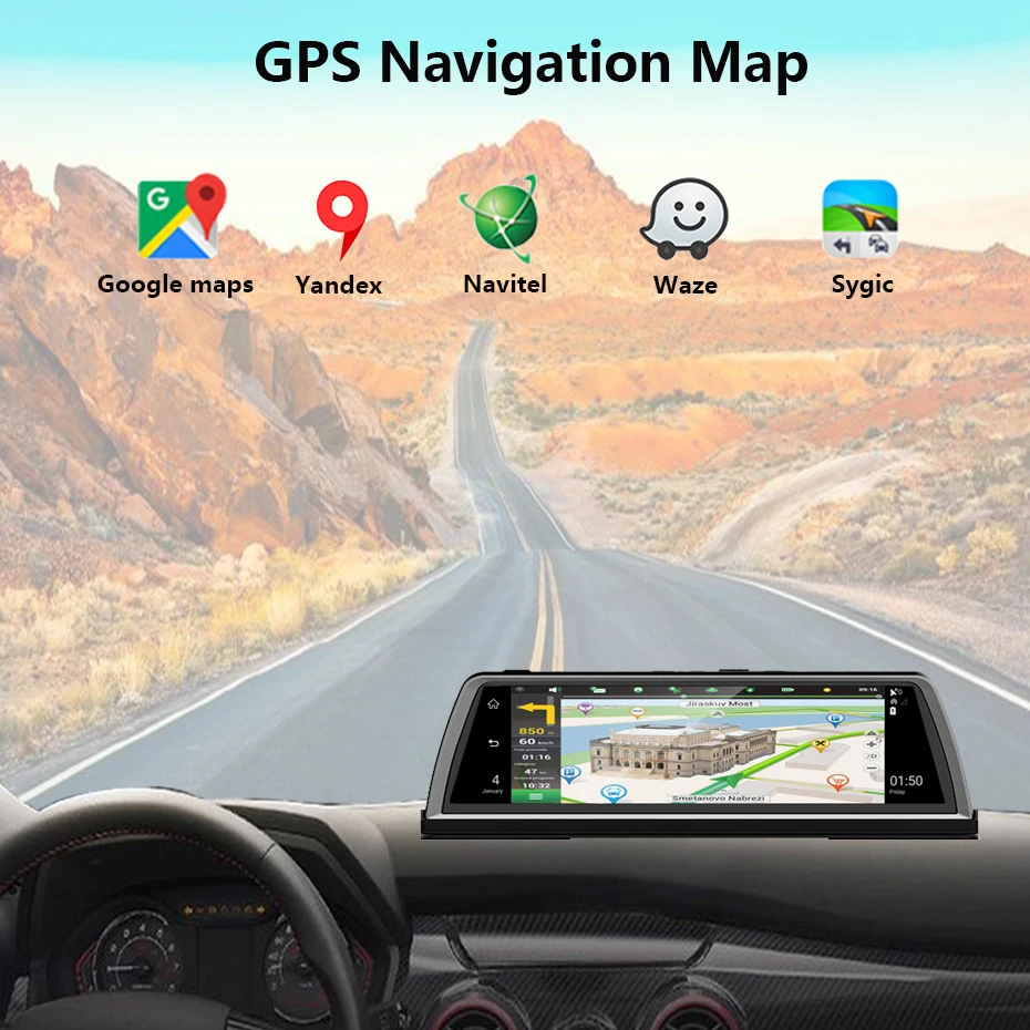 Видеорегистратор автомобильный 4G Android GPS навигация 4 канала Wi Fi|GPS для транспорта| |