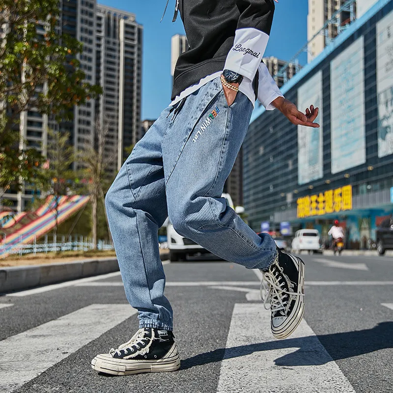 

Autumn Street Hip Hop Modern Fashion Casual Loose Pants Large Harlan Pants Bermuda Jeans Men's Calcium Famous Brand Men's Wear
