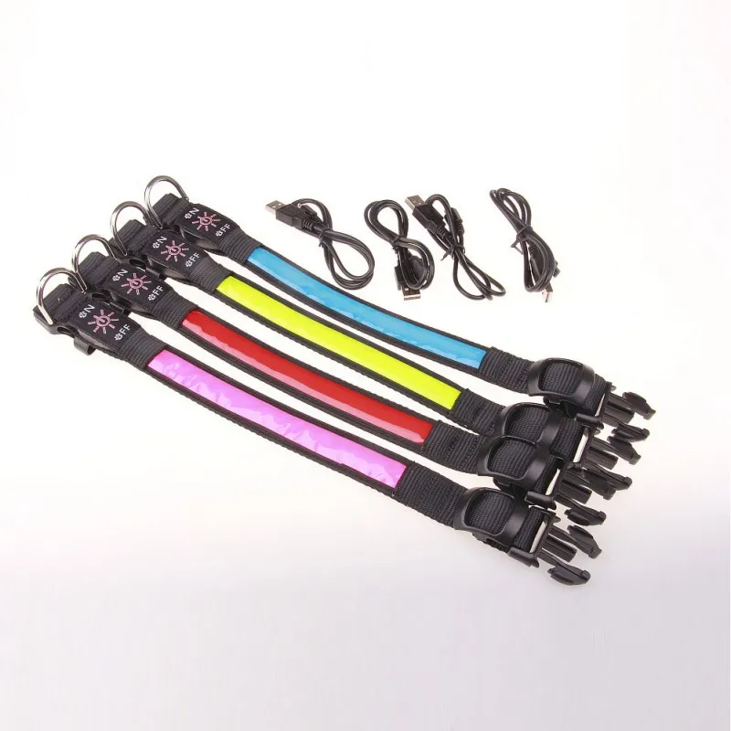 

Pet Dog Collar USB Rechargeable LED Anti-lost Luminous Collar Energy Saving Environmental Protection Durable Pet Supplies