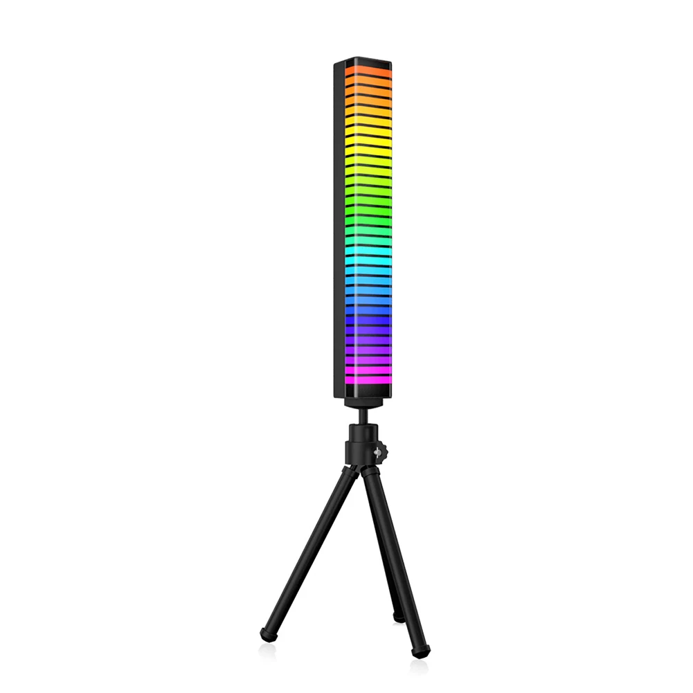 

Светодиодная лента с голосовым управлением, синхронный ритмичный светильник, сетка, музыкальные атмосферные лампы, настольный индукционны...