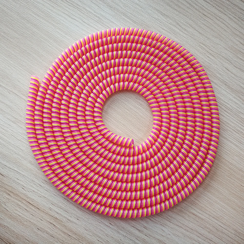 1 4m color phone wire cord rope protecto anti break spring protection rope for usb charging cable earphone data bobbin winder free global shipping