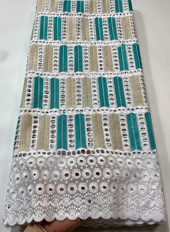 Горячая Распродажа 100% хлопчатобумажная африканская кружевная ткань нигерийская
