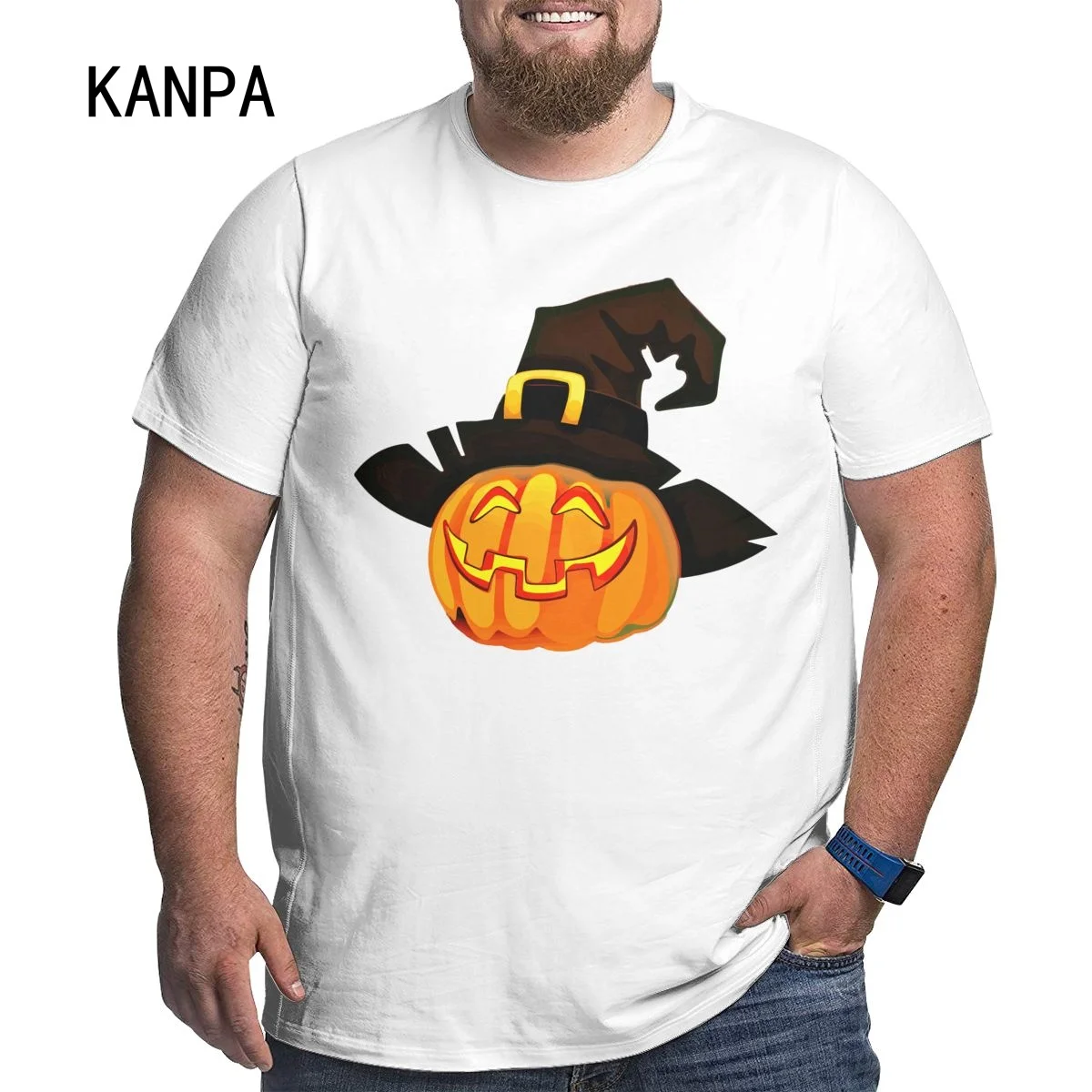 

Белая Оригинальная одежда, смешные футболки на Хэллоуин, Мужская футболка с цифровым принтом, топы с коротким рукавом, футболка оверсайз, Му...