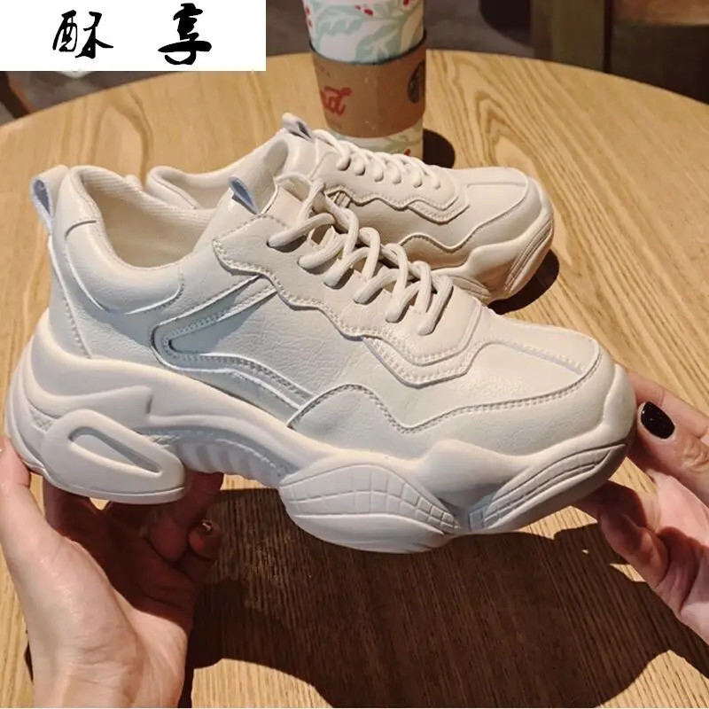 

Женские однотонные Нескользящие кроссовки на шнуровке, модная женская обувь, осенняя Женская удобная и дышащая повседневная обувь, 2021