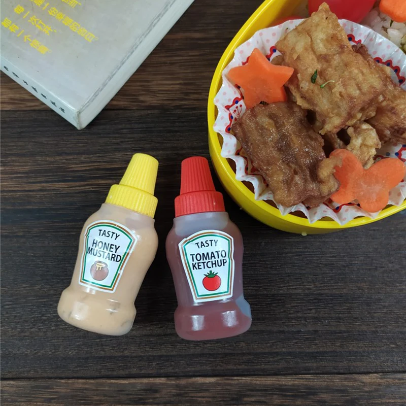 Мини бутылка для приправ и соуса 2 шт./3 шт. портативная салата из томатов кетчупа