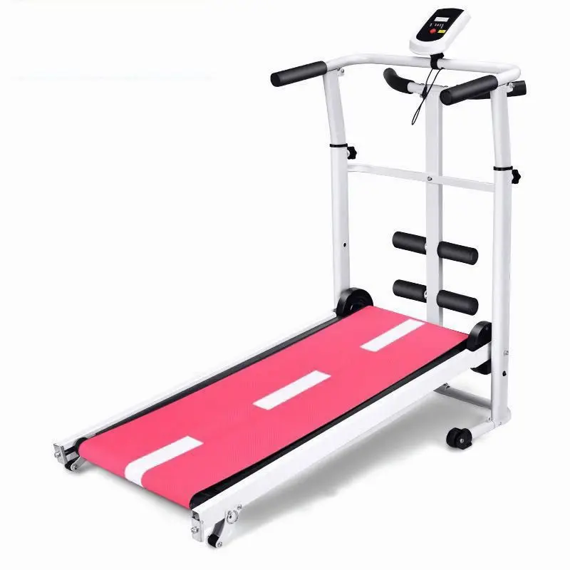 Mechanical Treadmill Multifunctional Sit Up Indoor Home Running Machine With Handrail Walking Machine Fitness Equipment