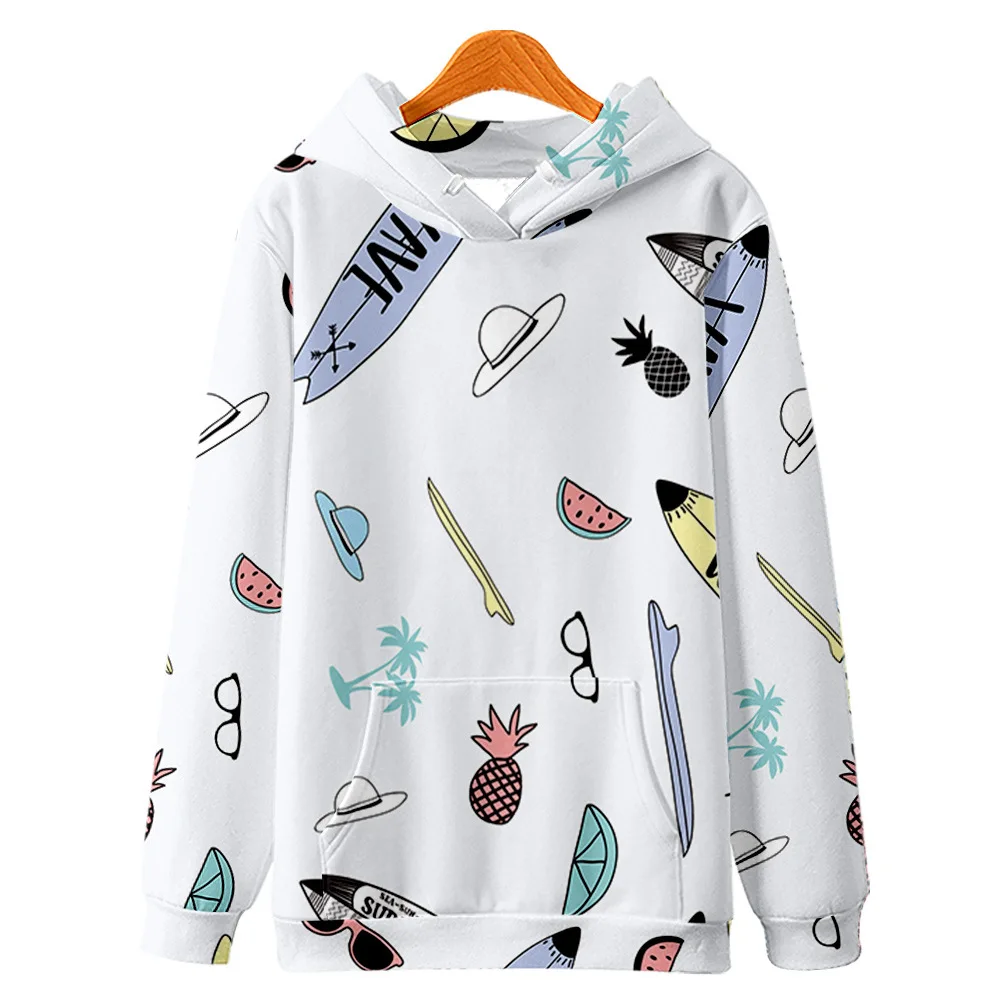 

2022 Men's Surfing Printed Pullover 3D Sweatshirt Youth Lace-up Hooded hoodies