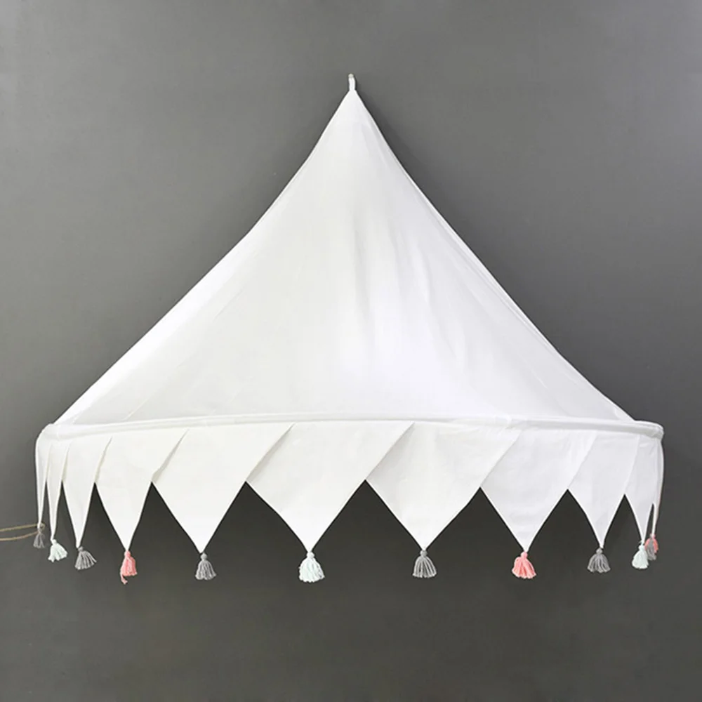 Детская игровая палатка розовые и белые вигвам для детей игровой домик Замок