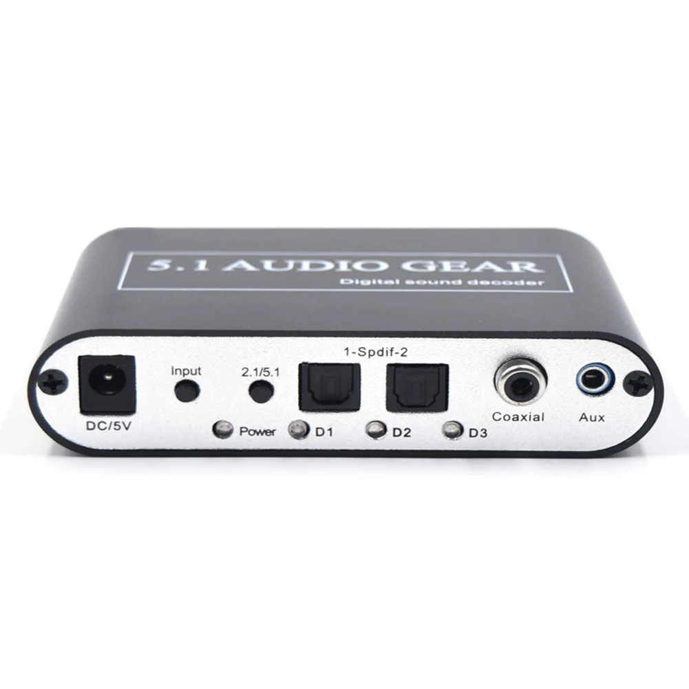 5 1 CH аудио декодер SPDIF коаксиальный к RCA DTS AC3 оптический цифровой усилитель