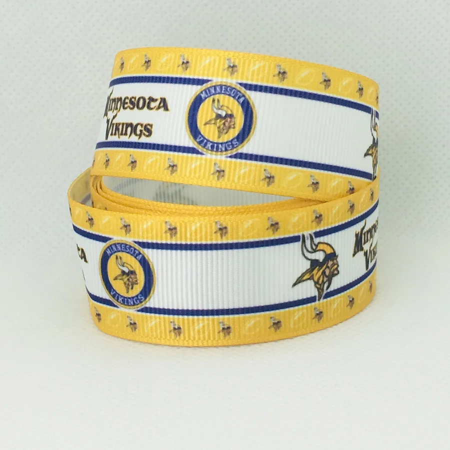 50 ярдов 7/8 &quot1&quot 1 5 &quot22 мм 25 38 Спортивная команда напечатала grosgrain ленты для