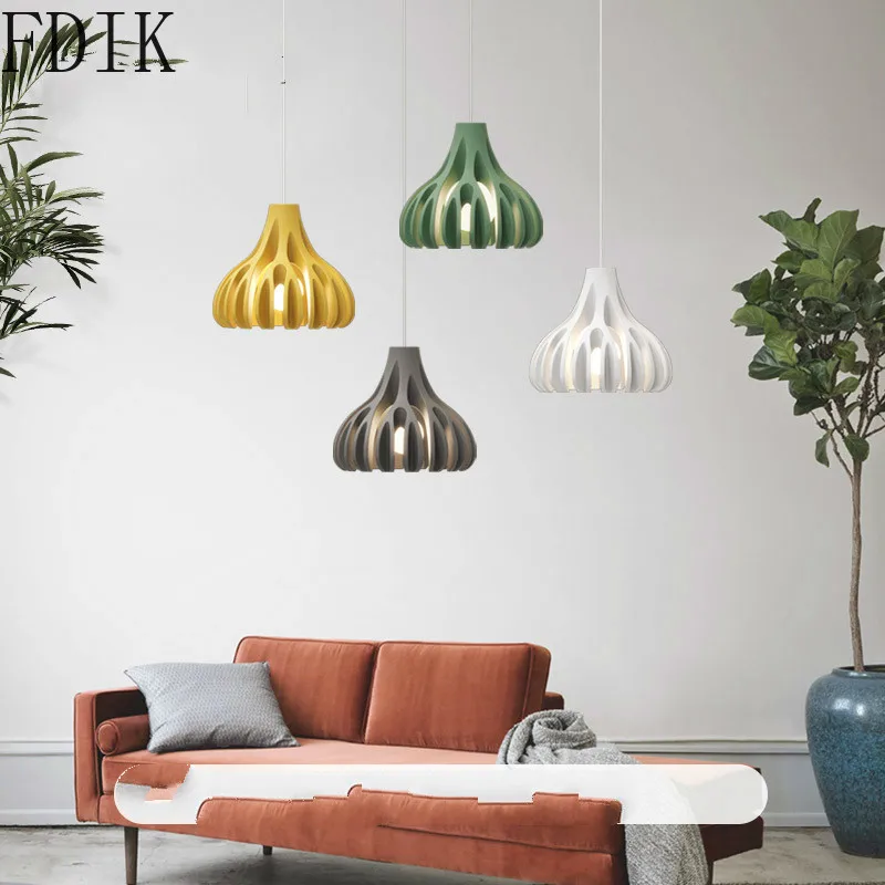 Современные подвесные светильники из коралловой смолы ретро светодиодные