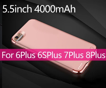 For 6 6S 7 8 plus Тонкий Ультратонкий чехол для батареи телефона для iphone 6 6s 7 8 3500 mAh/4000 mAh банк питания резервного копирования зарядное устройство чехол для iphone 6 6s 7 8 Plus - Цвет: For 6 6S 7 8 plus