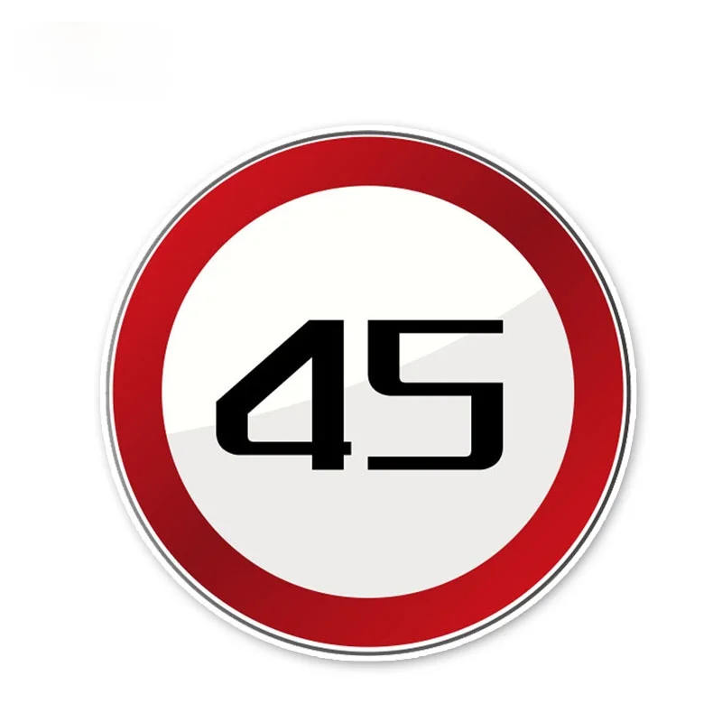 

High Quality Car Decal Personalized Car Stickers Interesting Speed Limits Warning Sign Car Stickers Accessories 12*12CM