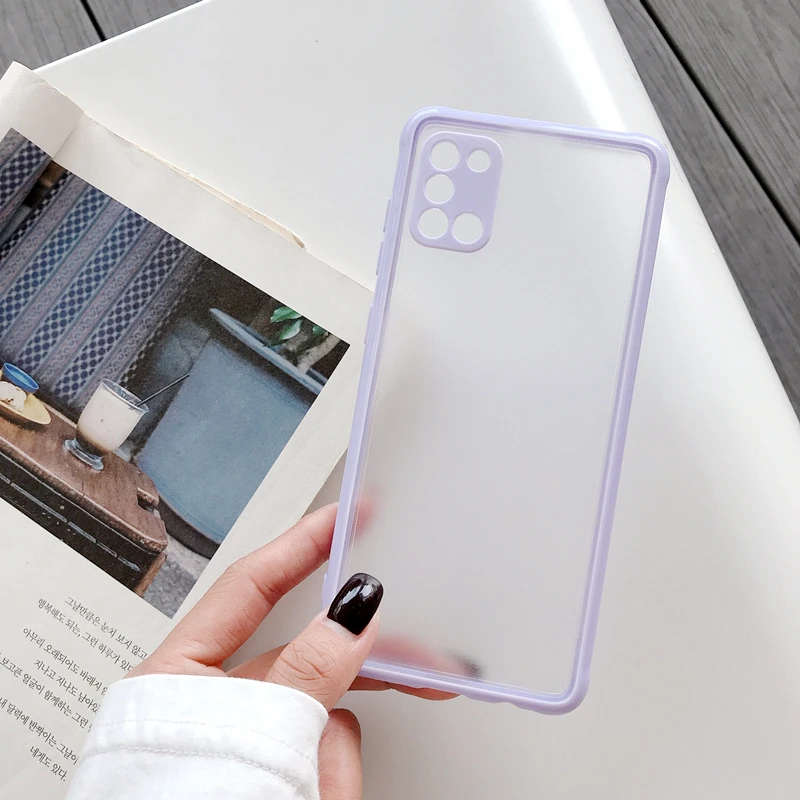 

Shockproof Matte Case For Samsung Galaxy A20 A30 A21 A31 A51 A10S A50 A11 A21S A01 A30S A02 S A12 A32 A72 Back Cover Simple Case
