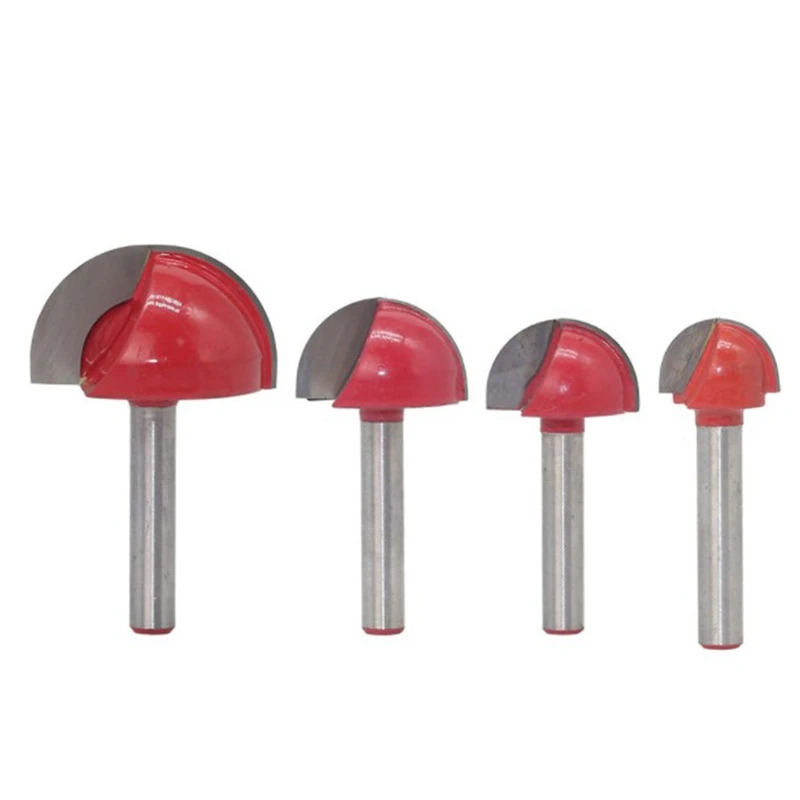 

6mm Shank Ball Nose End Mill Wood Router Bit Set Round Cove CNC Milling Cutter Radius Core Solid Carbide Woodworking