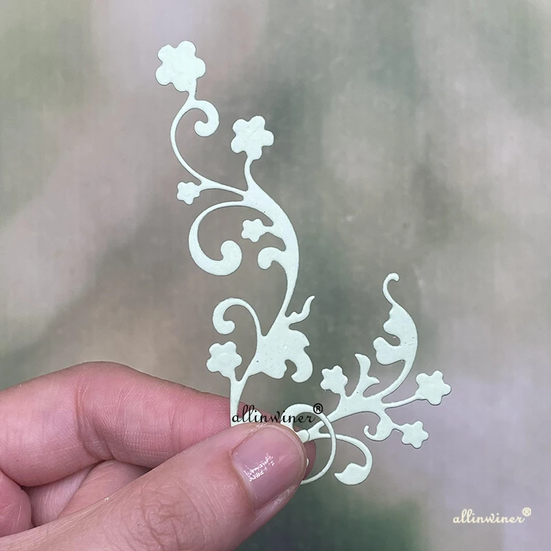 

New 2Pcs Flower leaf strip Metal Cutting Dies for DIY Scrapbooking Album Paper Cards Decorative Crafts Embossing Die Cuts