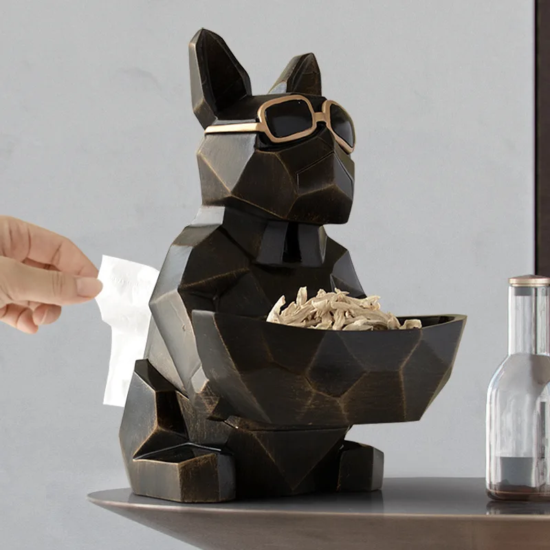 

Gael Aero cows tissue paper box creative home multi-function remote control storage box lux decoration high-end items