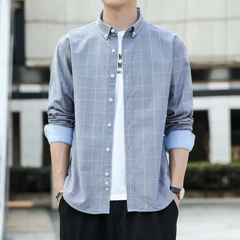 Мужская Горячая Распродажа Осень Зима флисовая клетчатая плюс рубашка держит