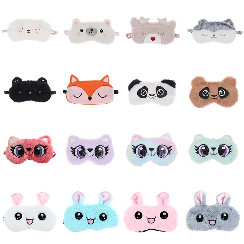 

Cartoon Sleeping Eye Cover Mask Sleep Aids Cute Night Dream Mask Bandage Blindfold For Men Women Relax Health Nap Travel