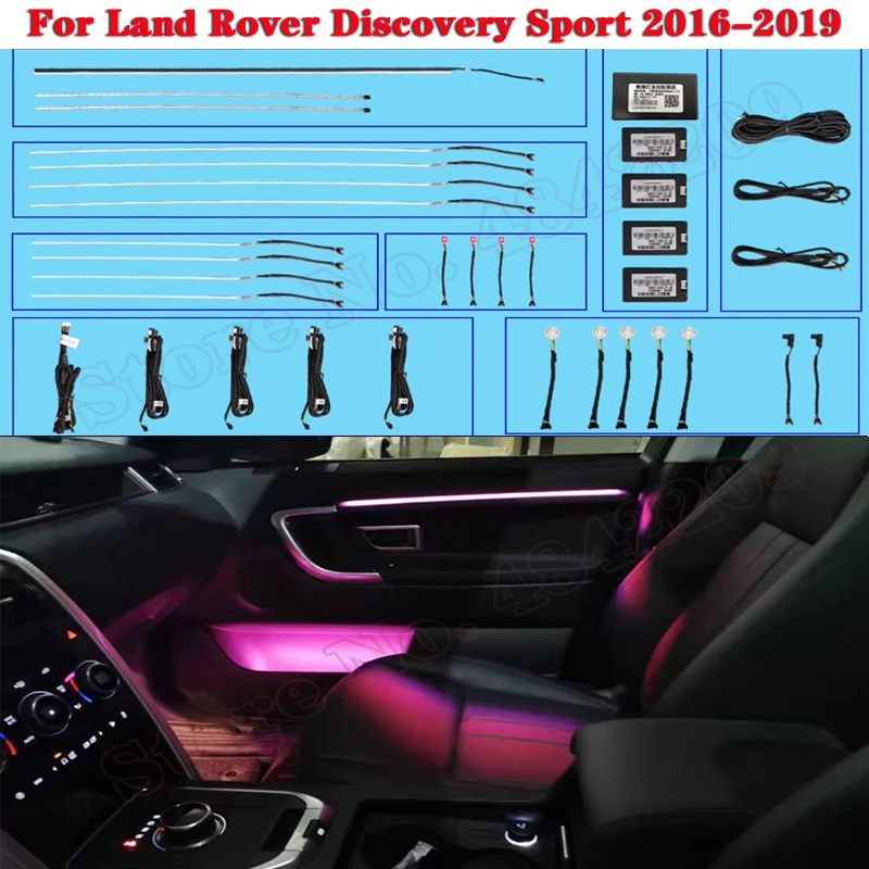 

Ambient Light For Land Rover Discovery Sport 2016-2019 Sreen Control Decorative LED 10 colors Atmosphere Lamp illuminated Strip