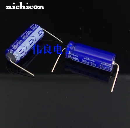 

2 шт. Nichion Аксиальный электролитический конденсатор 100UF100V