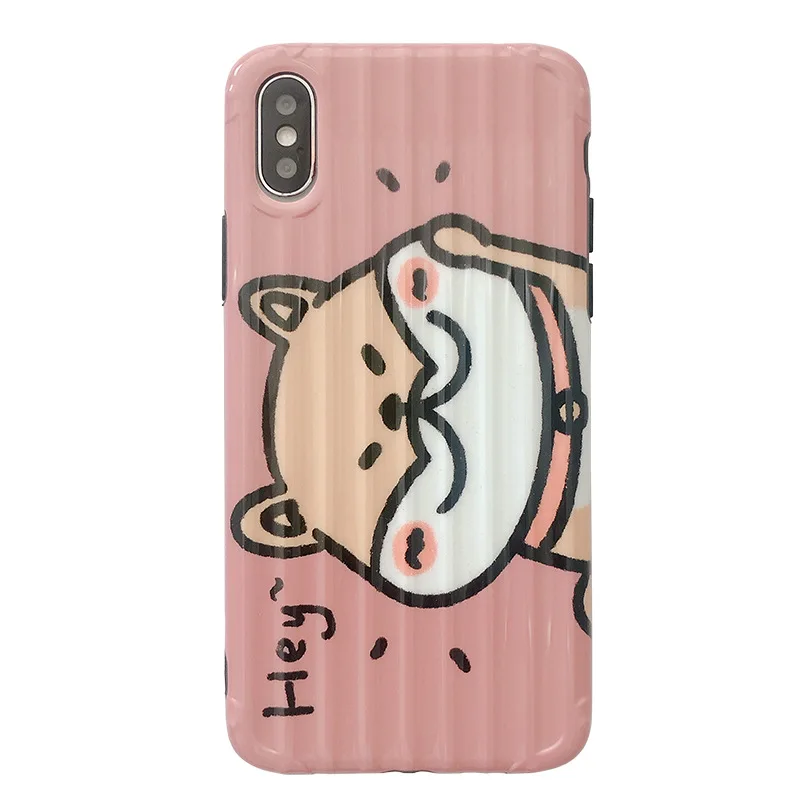 DECOCASE милый чехол для девочек с рисунком Шиба ину 3D iphone 6 6s 7 8 Plus X XR XS Max чехлы xs max |