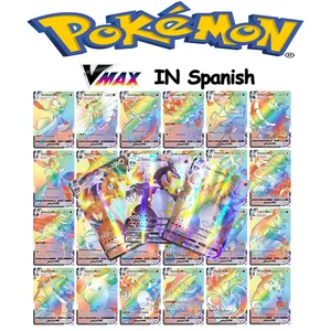 pokemon spanish version charizard v vmax team glowing super shiny card game battle card trading childrens interactive toys gift free global shipping