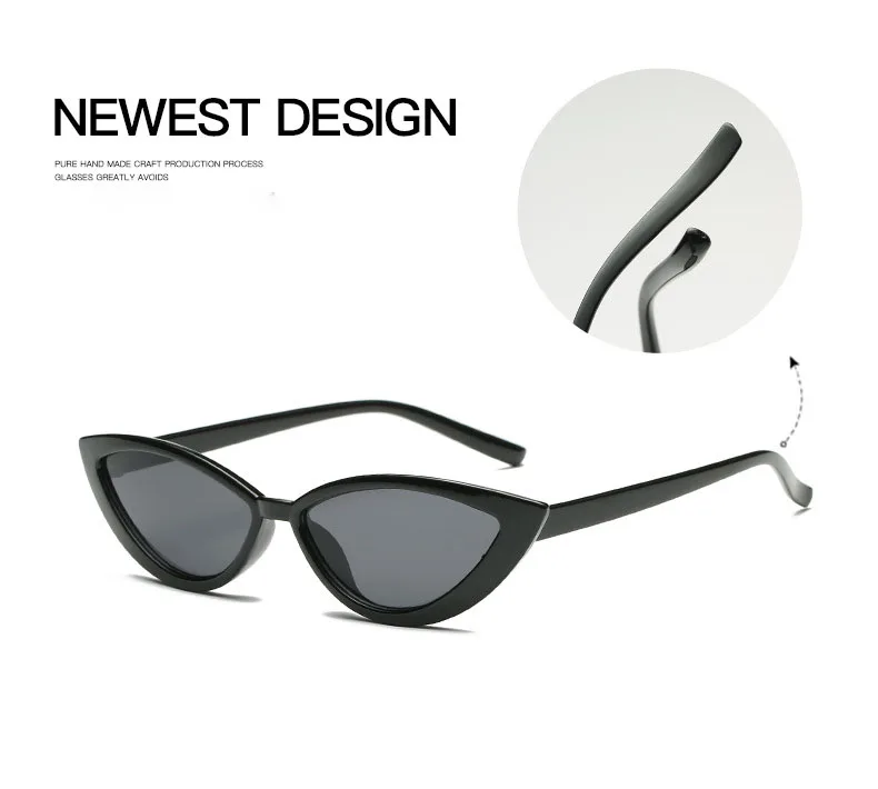 

Vintage Fashion Cat Eye Frame Sunglasses For Women Retro Small Wrap Frame Glasses Sun Glasses oculos feminin JY223