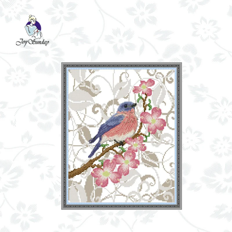 

Joy Sunday Birds Animal Pattern Cross Stitch Kit 11CT14CT Counted Printed On Canvas Embroidery Handmade Needlework Gifts Sets