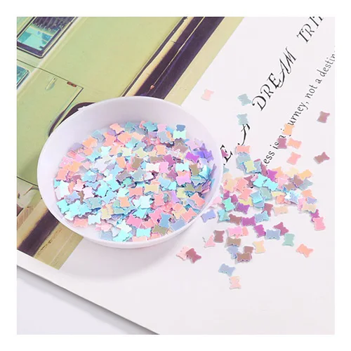 Multi-color Счастливые обезьяны 10 г/упак. поставки слаймов игрушки Новая мода блеск слизи амулеты аксессуары разбрызгивает наполнитель для пушистой прозрачной слизи - Цвет: Multi-color