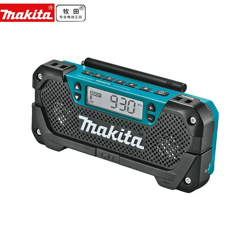 Makita 10.8V 12V Radio MR052 cordless Portability LCD RM02 Slide AM/FM Compact Job Site 10 Preset FM/AM button BODY ONLY