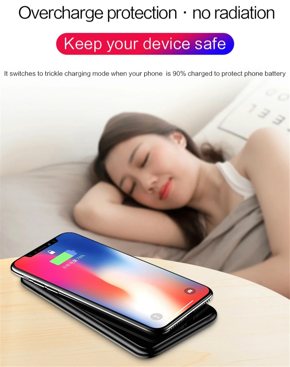 NTSPACE 10000 мАч Qi Беспроводное зарядное устройство, внешний аккумулятор для iPhone, samsung, внешний аккумулятор, двойное USB зарядное устройство, беспроводной внешний аккумулятор