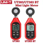Модель UT383 UNI-T, модель Bluetooth, мини-измеритель освещенности, UT383-BT люкс, цифровой, промышленный, бытовой, 200000