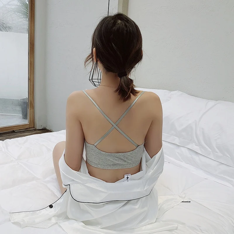 Бюстгальтер женский тонкий бесшовный без косточек пикантное нижнее белье с