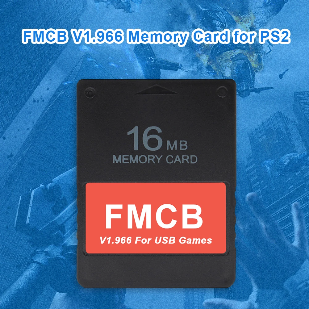 

FMCB V1.966 Memory Card Free Program Card Gaming Adapter for PS2 PS1 Console USB HDD Retro Video Gaming Cards