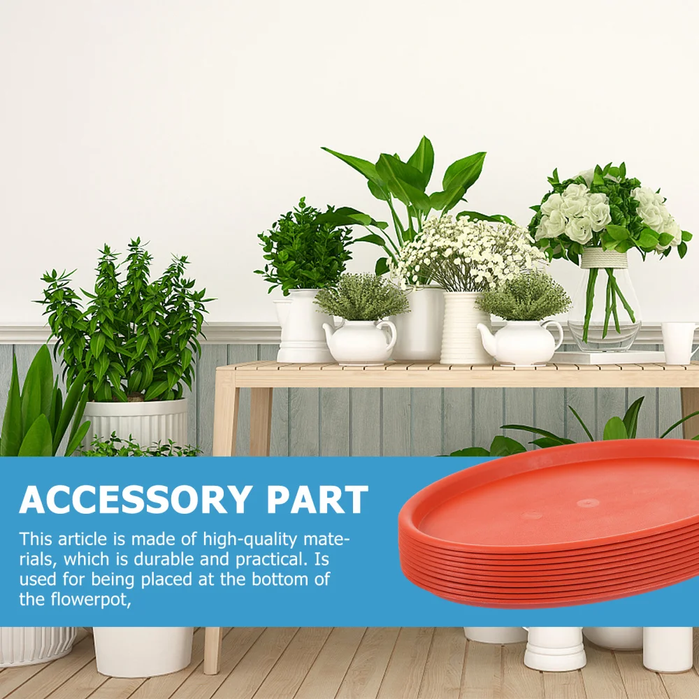 

10Pcs Plant Saucers Flowerpot Bases Water Plates Garden Supplies