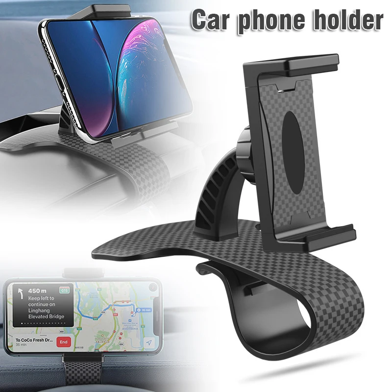 

Mayitr 1pc Car Auto Mobile Phone Holder Navigation Bracket Dashboard Support For 3.5-6.8 Inch Mobile Phone Parts