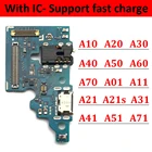 Соединитель док-станции, зарядное устройство USB, плата зарядного порта, гибкий кабель для Samsung A01 Core A11 A21S A21 A31 A41 A51 A71 A10 A20 A30 A50 A70