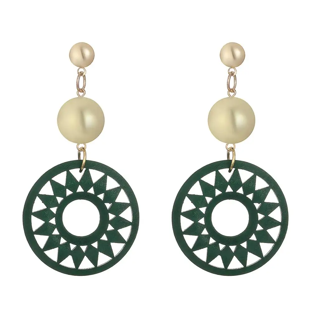 YULUCH этнические африканские индийские Индивидуальные женские синие Черные полые