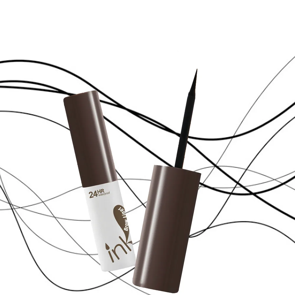 

5 Colors 24HR Waterproof Liquid Eyebrow Liner Growth Tint Long Lasting Makeup Smooth Natural Eyebrow Enhancers