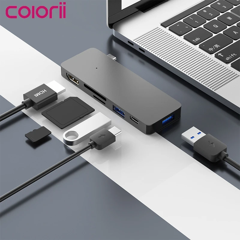 

Док-станция usb c hub HDMI usb c 3 * usb 3.0 sd-карта Micro sd-карта для macbook