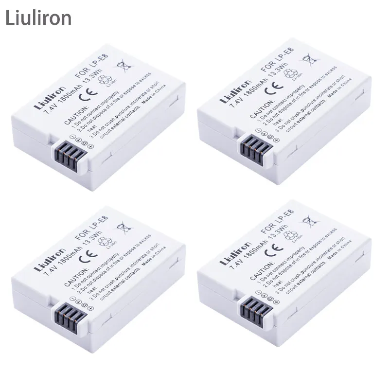 LPE8 Батарея пакет LP E8 акумуляторная батарея для Canon 550D 600D 650D 700D X4 X5 X6i X7i T2i T3i T4i T5i DSLR