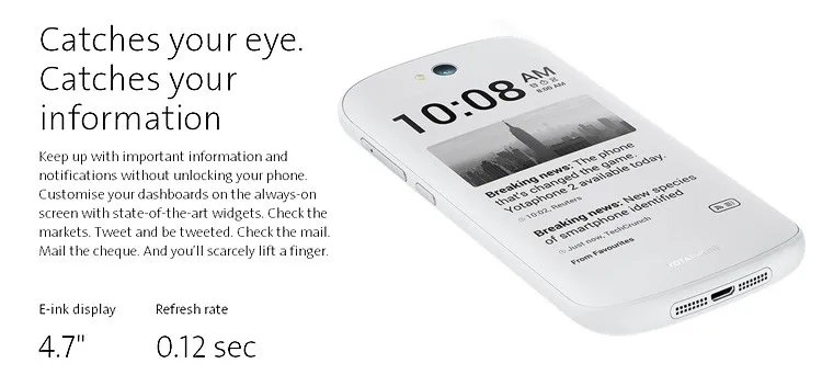 Смартфон Yota Yotaphone 2, 4G, двойной экран, 5,0 дюймов, четырехъядерный процессор Snapdragon 800, 2 Гб ОЗУ, 32 Гб ПЗУ, мобильный телефон Android 4,4