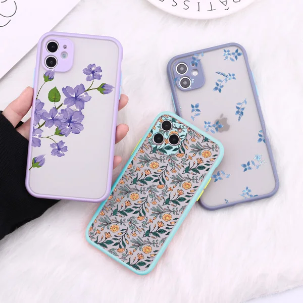 

Simple Rose Flower Phone Case For iphone XR X XS Max 13 12 11 Pro Max6s 8 7 Plus SE 2020 Fashion Floral Leaf Hard Back Cover