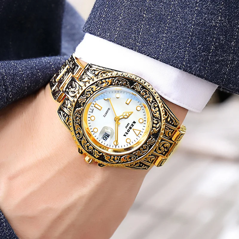 Новые мужские часы Ghost в покерном стиле King Gold классические брендовые Кварцевые